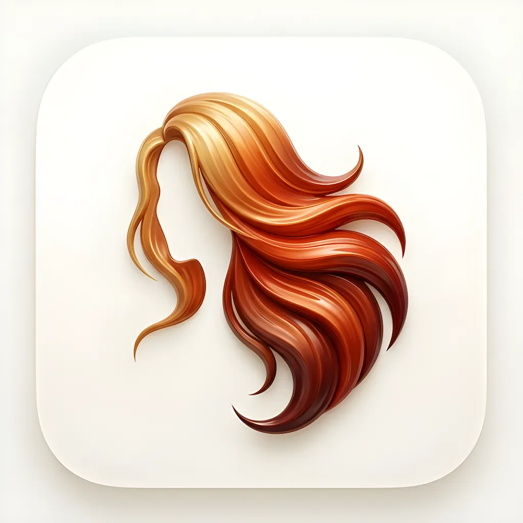 Hair Color Try On App Icon